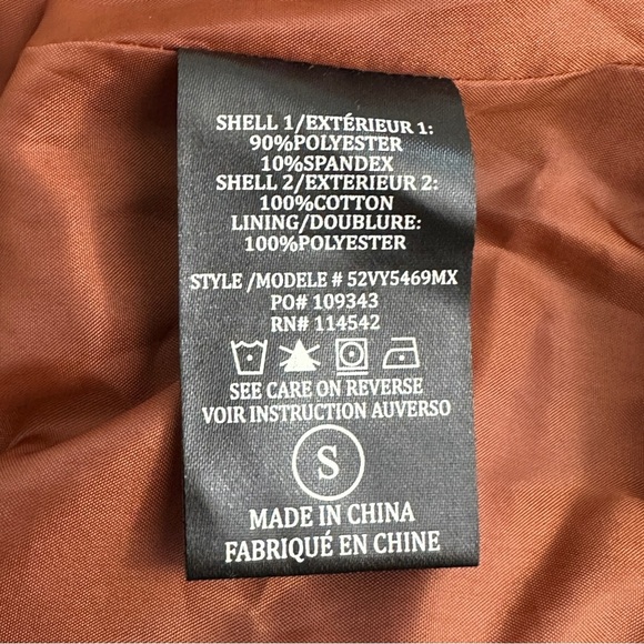 SL8 by Blank NYC Rust Brown Soft Faux Suede Zipper Moto Jacket small - Picture 7 of 7